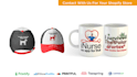create an awesome custom coffee mug and hat or caps design