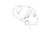create one line art illustration