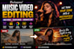 edit cinematic music videos and add synced lyrics professionally