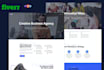 create a responsive landing page website,one page website