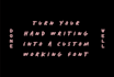 create a custom personalized font from your handwriting