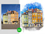 create your photo into architecture watercolor sketch effect