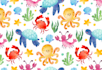 design premium watercolour pattern