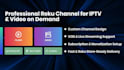build roku, fire TV, android TV ott app with vod subscription and store publish