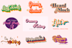 design 70s vintage retro typography for logo and tshirts