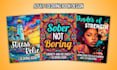 design adult coloring book and bold and easy coloring book for KDP