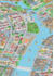 do map, cityscape and people illustration