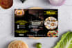 design a creative restaurant food menu flyer or brochure
