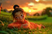 create colorful childrens illustrations