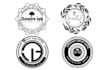 design creative circular badge logo stamp  sticker