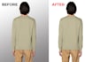 do headshot model images background removal and retouching