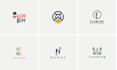 design flat minimalist logo design