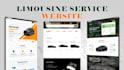 design chauffeur website with booking or limo anywhere widget