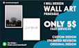 design custom wall art printable within 24 hours