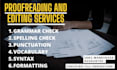 proofread and check grammar, spelling, and punctuation