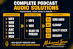 professionally edit mix and master your audio podcast