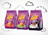 design creative pouch, bag, tube ice cream with mockup 3d