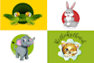 create animal mascot, cartoon, gaming, logo for you