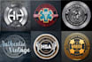 design round badge logo, stamp, patch, label, sticker