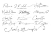 do handwriting scripted signature cursive autograph logo