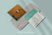 design an elegant postcard, insert and thank you card