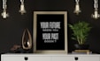 create a custom text poster