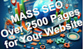 boost your SEO with 2500 pages and target multiple keywords and GEO locations