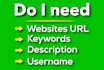 make high quality SEO profile backlinks