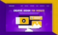 design flat website graphics and landing page illustrations