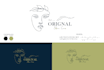 do botanical hand drawn custom boho feminine logo