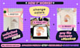 draw cute kawaii custom made tshirt design