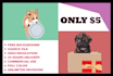 draw illustration dog or pet into cartoon vector portrait