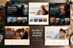 create a responsive author , blogger website in wordpress or wix