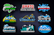 do cleaning, pressure washing and power washing logo design