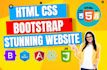 code HTML, CSS, bootstrap, javascript, ajax, jquery