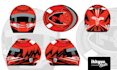 design custom sticker decal helmet for racing and welding