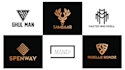 design elegant trendy and luxury monogram logo