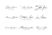 do signature handwritten, cursive logo design