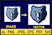 recreate, vector tracing, vectorize raster logo in 6 hrs