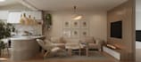 create elegant living and family room