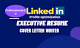 create or revamp your executive resume CV linkedin profile
