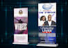design a professional church, sport, and business retractable banner