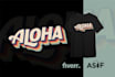 do custom t shirt typography and illustration