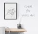 draw your pet in one line drawing style
