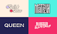 design unique typography lettering logo design
