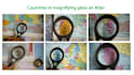 shoot photograph of countries on the atlas