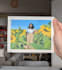 paint a personalised handmade gouache miniature portrait