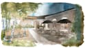 create a handcrafted architectural sketch illustration