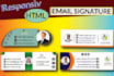 do HTML email signature