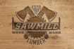 design carpentry and wood craft logo